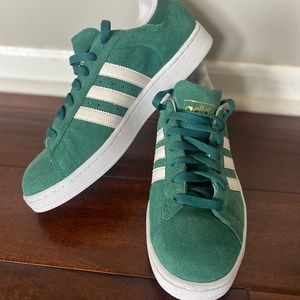 Adidas Originals mens Campus green suede sneaker